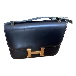 Hermes Black and Gold Women's Bag